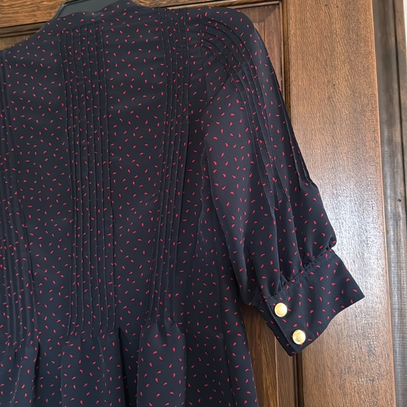 Lauren Moffatt asymmetric snap front blouse S - Picture 7 of 9